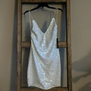 Sparkly white dress
